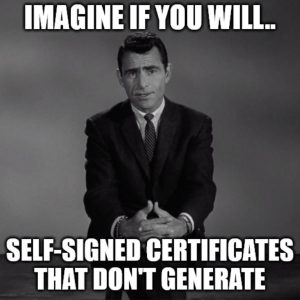 rod serling bringing you into the twilight zone of app volumes installation.. 