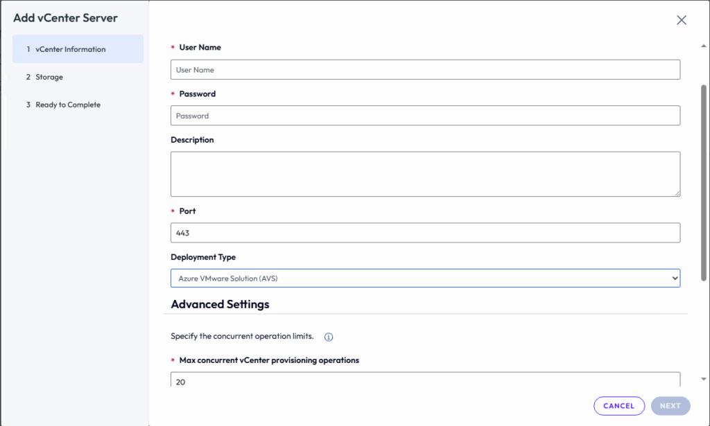 Azure as default in Admin Console